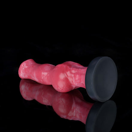 Skinny Dog  Rose Pink Dildo Animal Dildo Knot Dildo