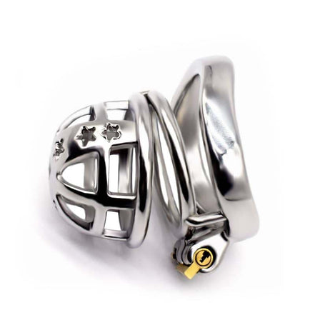 CB Lock Stainless Steel Metal Chastity Cage