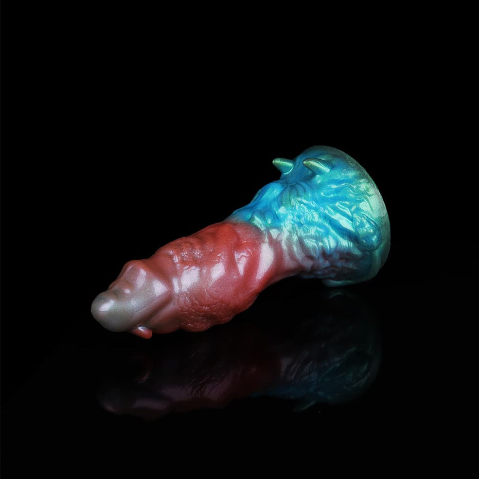 Leo Red Yellow Green Electric Vibrating Dildo