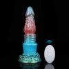 Spike Red Blue Green Electric Vibrating Dildo