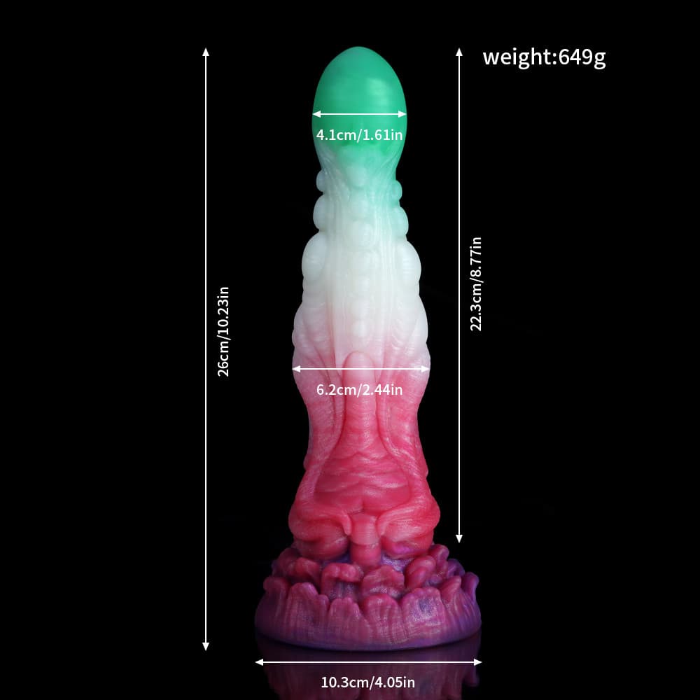 Yu Beauty Purple White Green Fantasy Dildo