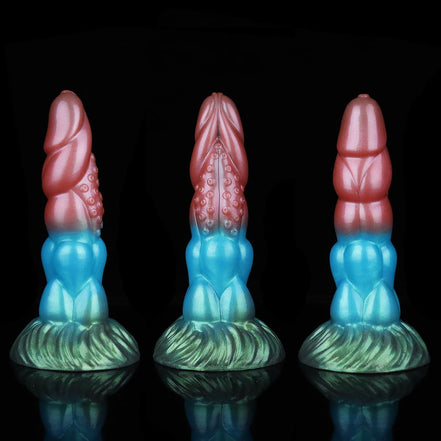 Space Bugs Yellow Green Electric Vibrating Dildo