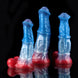 White Colt Blue Red  Fantasy Dildo-Knot Dildo