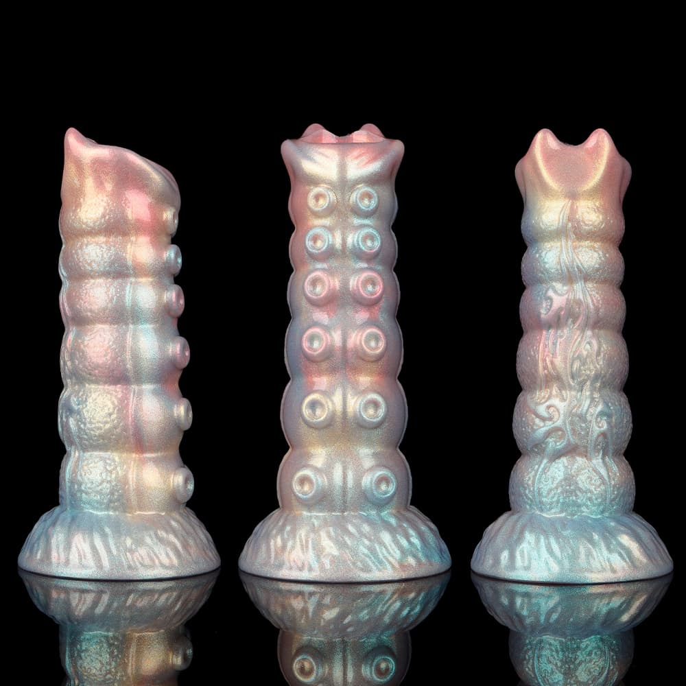 Dennis Colorful Inflatable Ovipositor Dildo（3 Eggs）