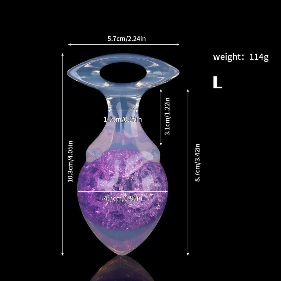 VORTEX-GEM: Crystal Drill Core Plug Butt Plug | 9-Color Sparkling Spiral Collection Specimen