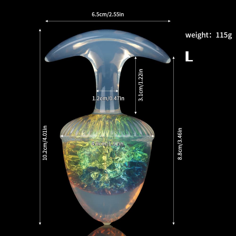 Chestnut Crystal Butter Plugs - 9 Colors