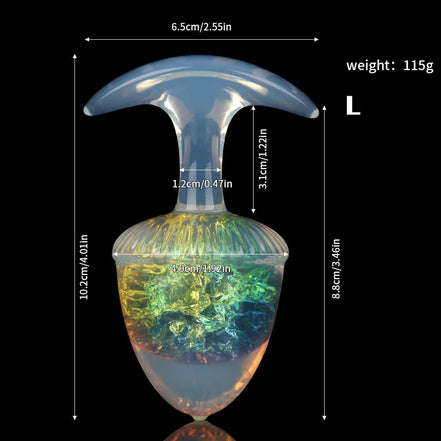 Chestnut Crystal Butter Plugs - 9 Colors