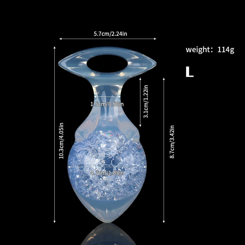 VORTEX-GEM: Crystal Drill Core Plug Butt Plug | 9-Color Sparkling Spiral Collection Specimen
