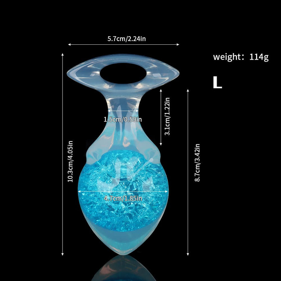 VORTEX-GEM: Crystal Drill Core Plug Butt Plug | 9-Color Sparkling Spiral Collection Specimen