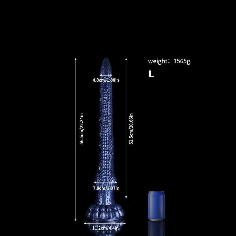 Eel Blue Oversized Tentacle Anal Plug