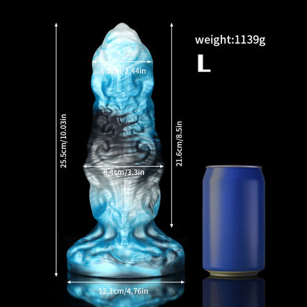 Aries Blue Black Zodiac Dildo