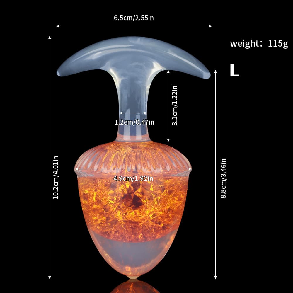 Chestnut Crystal Butter Plugs - 9 Colors