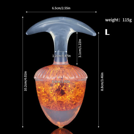 Chestnut Crystal Butter Plugs - 9 Colors