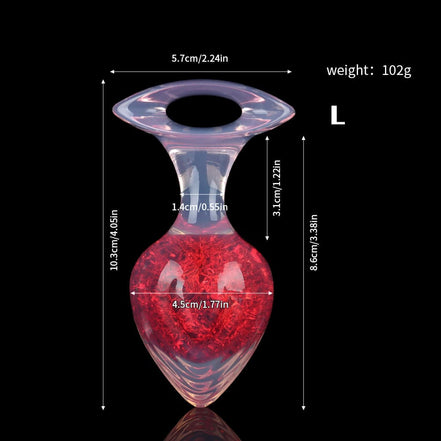 Heart Crystal Butter Plugs