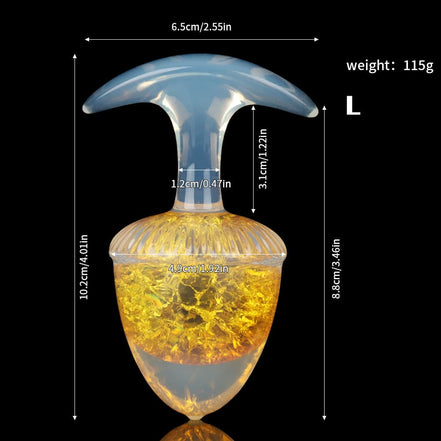 Chestnut Crystal Butter Plugs - 9 Colors