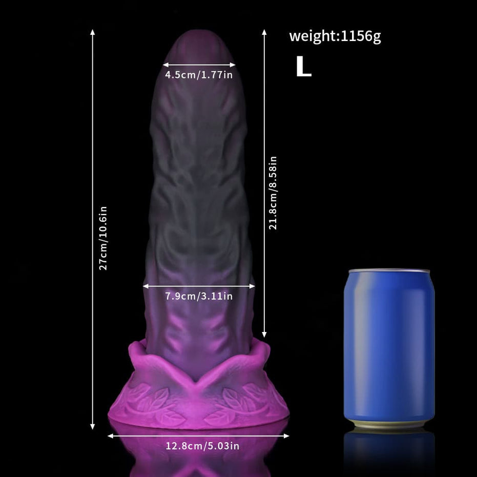 Virgo Black Purple Dildo