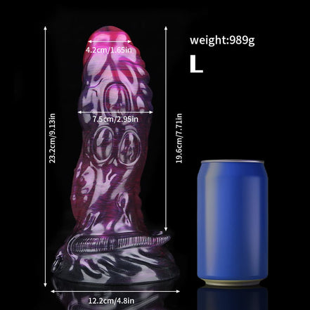 Taurus Black Purple Fantasy Dildo