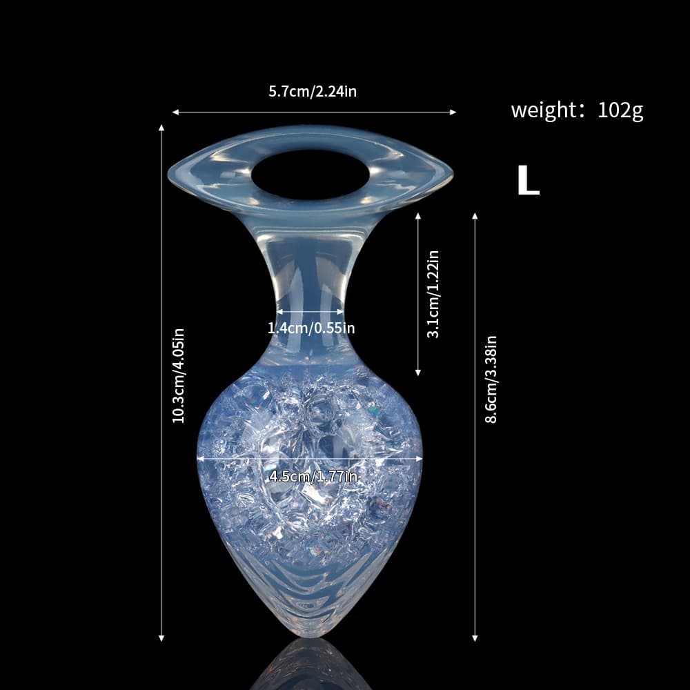 Heart Crystal Butter Plugs