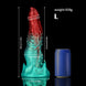 Ghostly Crimson Red Green Fantasy Dildo