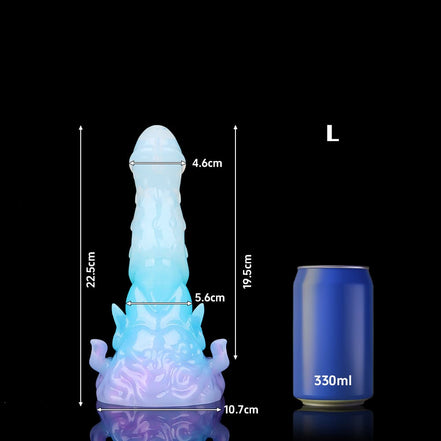 Paw Shaped Blue-Purple Gradient Dildo