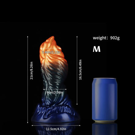 Hawksbill Orange Green Blue Dildo Animal Dildo