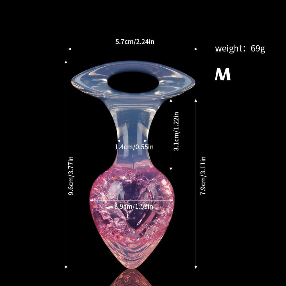 Heart Crystal Butter Plugs