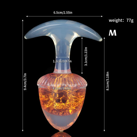 Chestnut Crystal Butter Plugs - 9 Colors