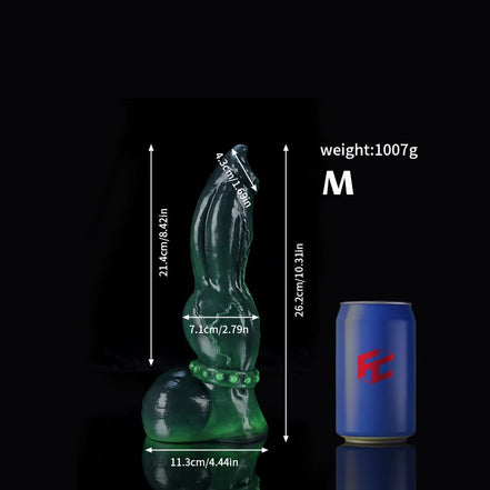 Venom Green Knot Dildo