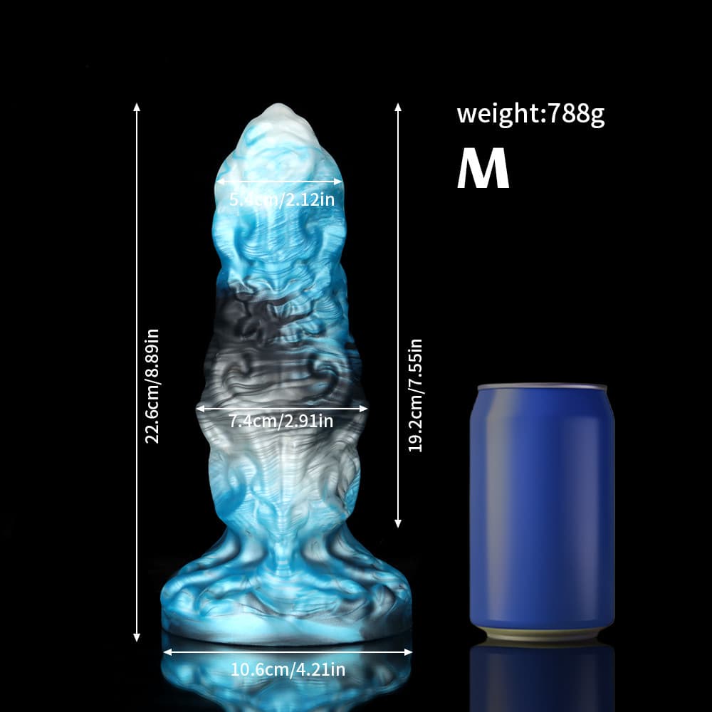 Aries Blue Black Zodiac Dildo