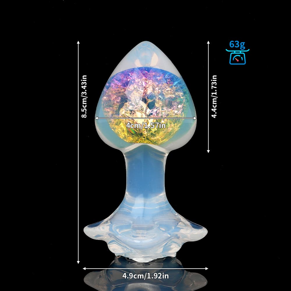 Peach Crystal Butt Plugs (Optional Accessories）