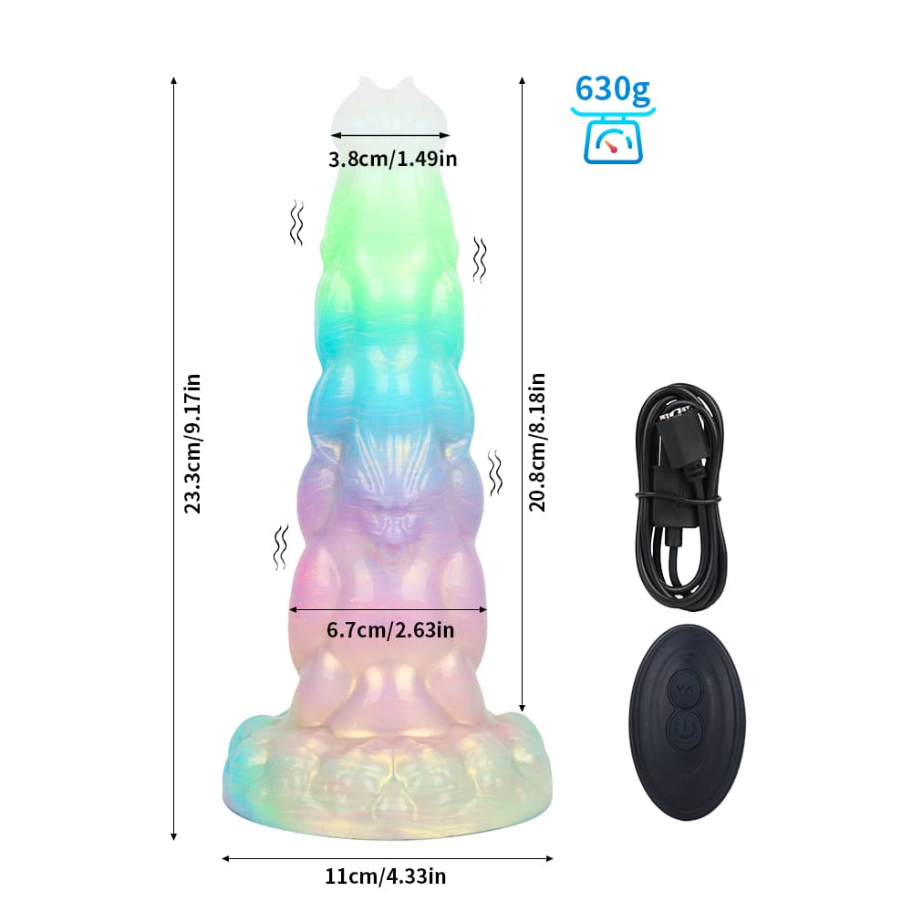 Muscle Strongman Luminous Electric Dildo
