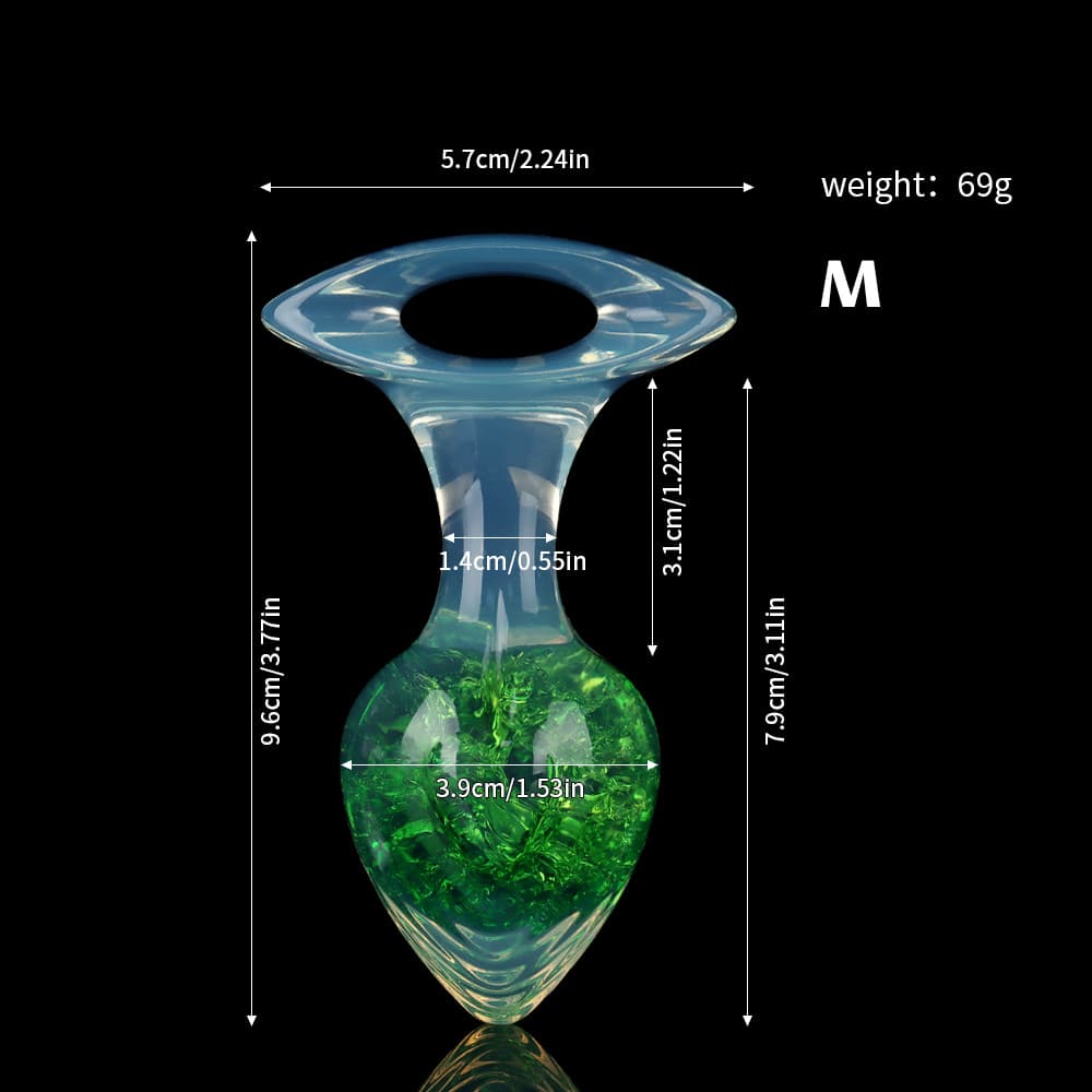 Heart Crystal Butter Plugs