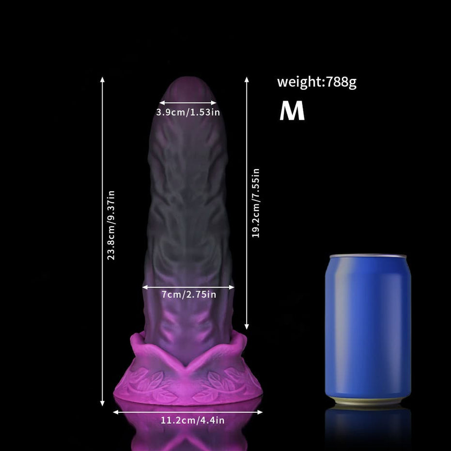 Virgo Black Purple Dildo