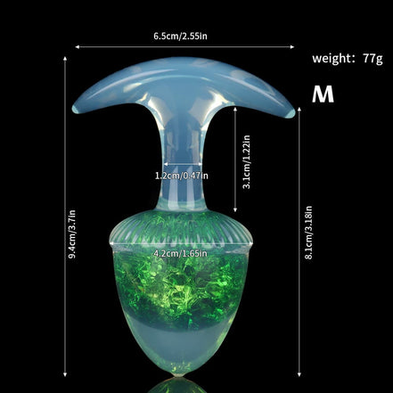 Chestnut Crystal Butter Plugs - 9 Colors