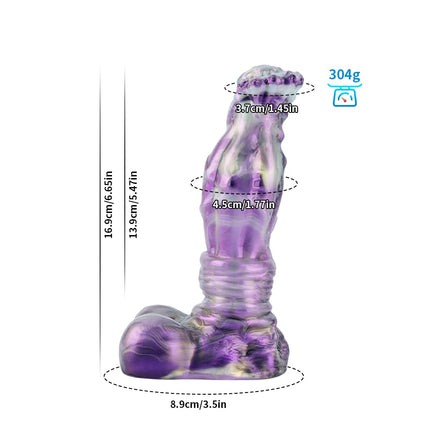 Gradient Purple Horse Dildo