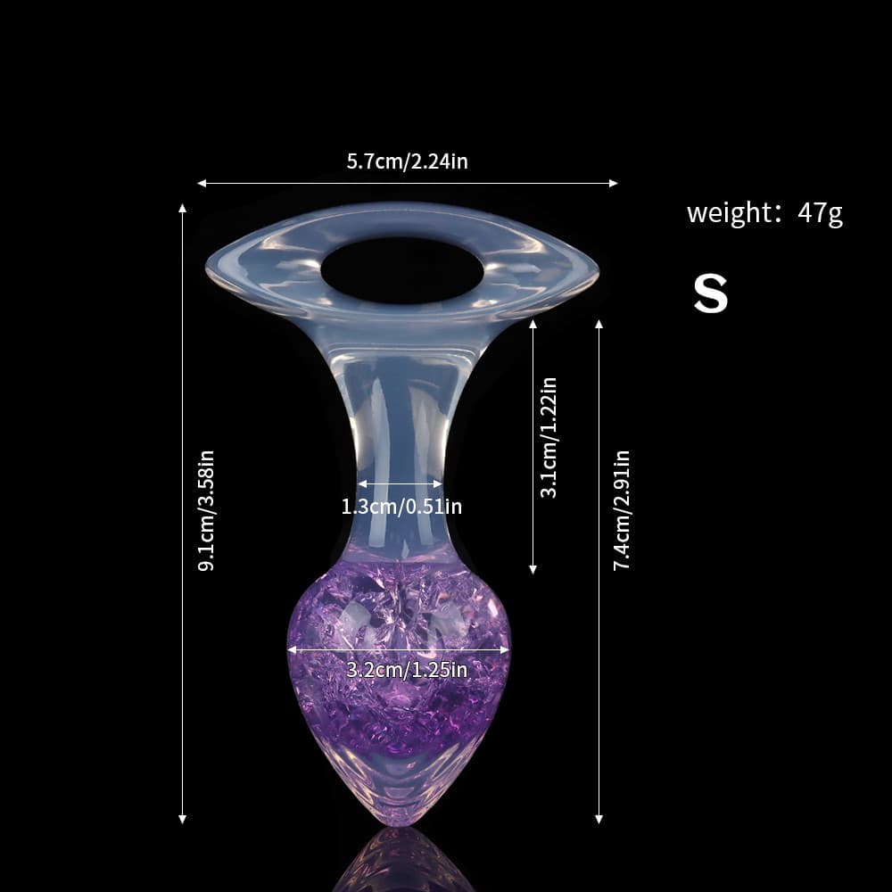 Heart Crystal Butter Plugs