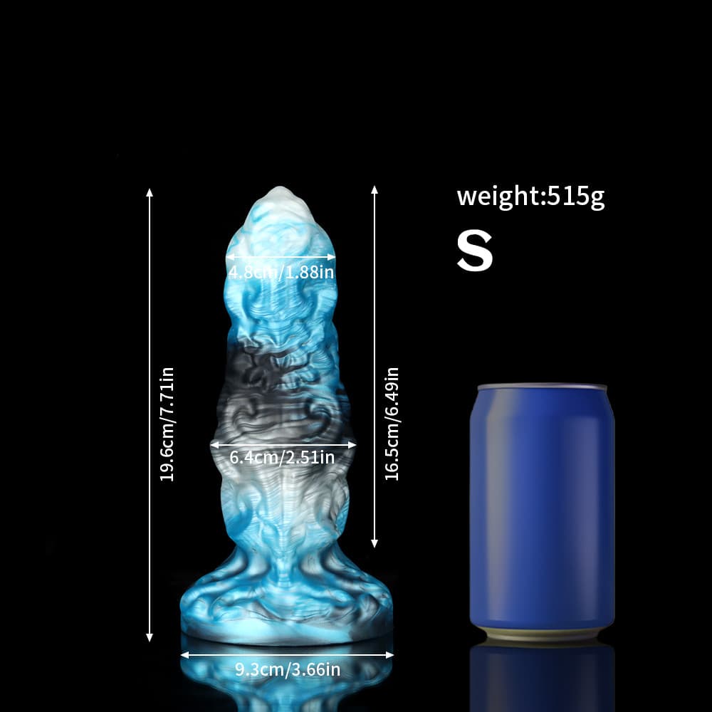 Aries Blue Black Zodiac Dildo