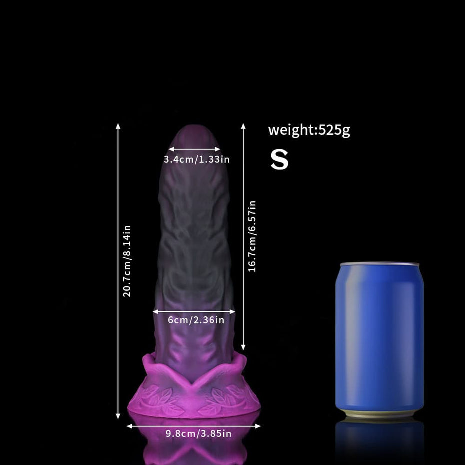 Virgo Black Purple Dildo
