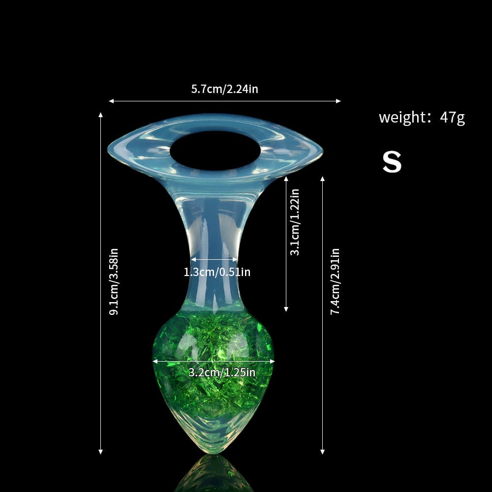 Heart Crystal Butter Plugs