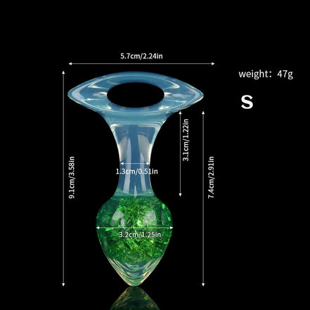 Heart Crystal Butter Plugs