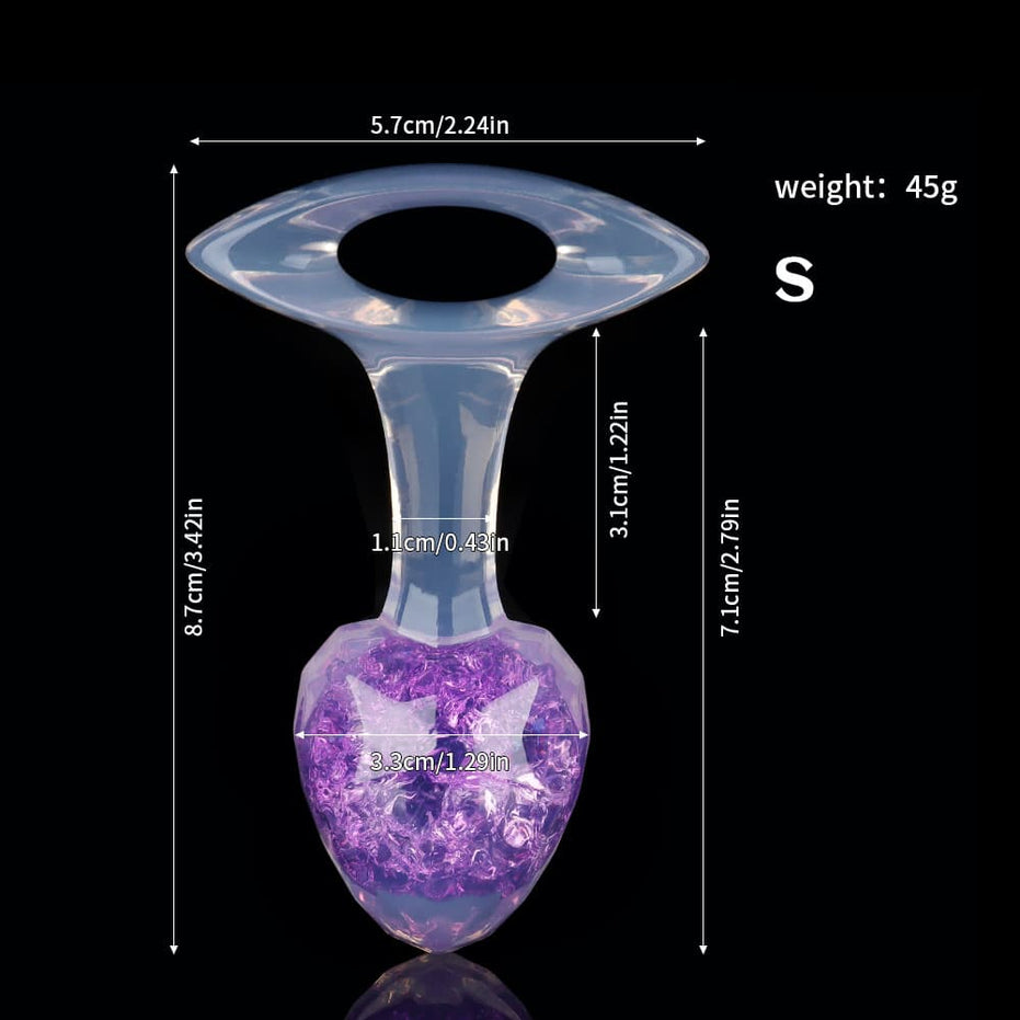 ETHER-DIAMOND: Luxury Crystal Core Plug Butt Plug | 9-Color Jewel Tone Collection Specimen