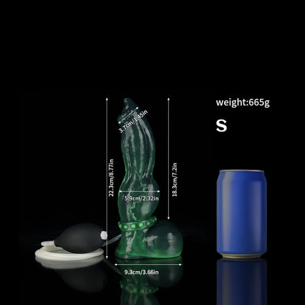 Venom Green Knot Dildo -  Ejaculating dildo