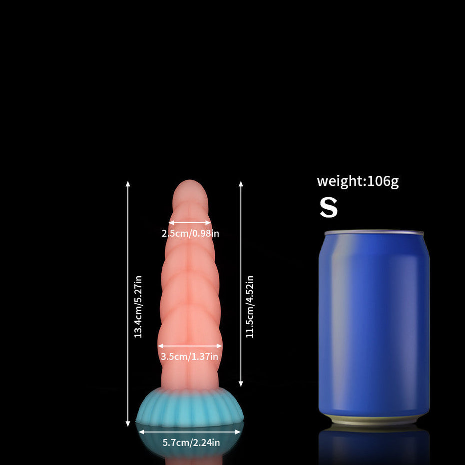 Twisted Pink Blue Dildo