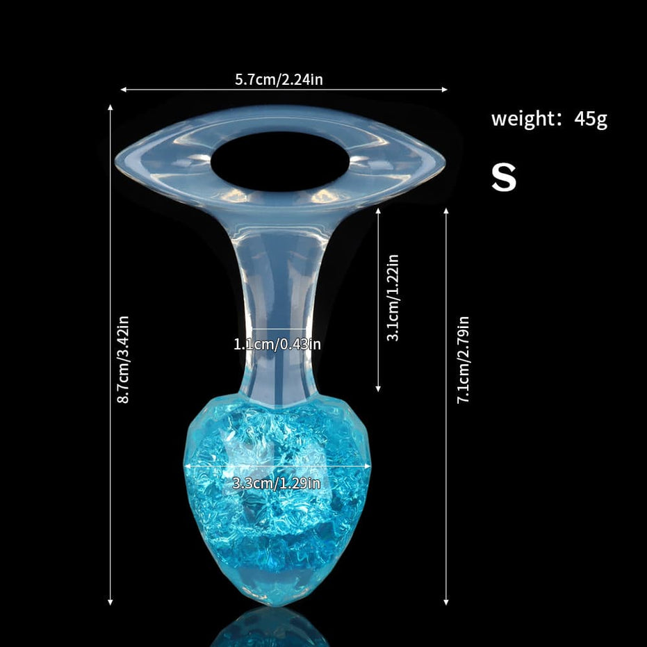 ETHER-DIAMOND: Luxury Crystal Core Plug Butt Plug | 9-Color Jewel Tone Collection Specimen