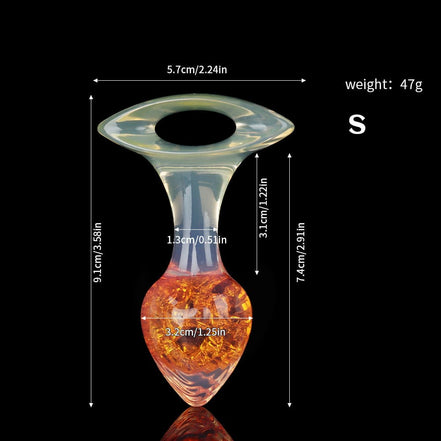 Heart Crystal Butter Plugs