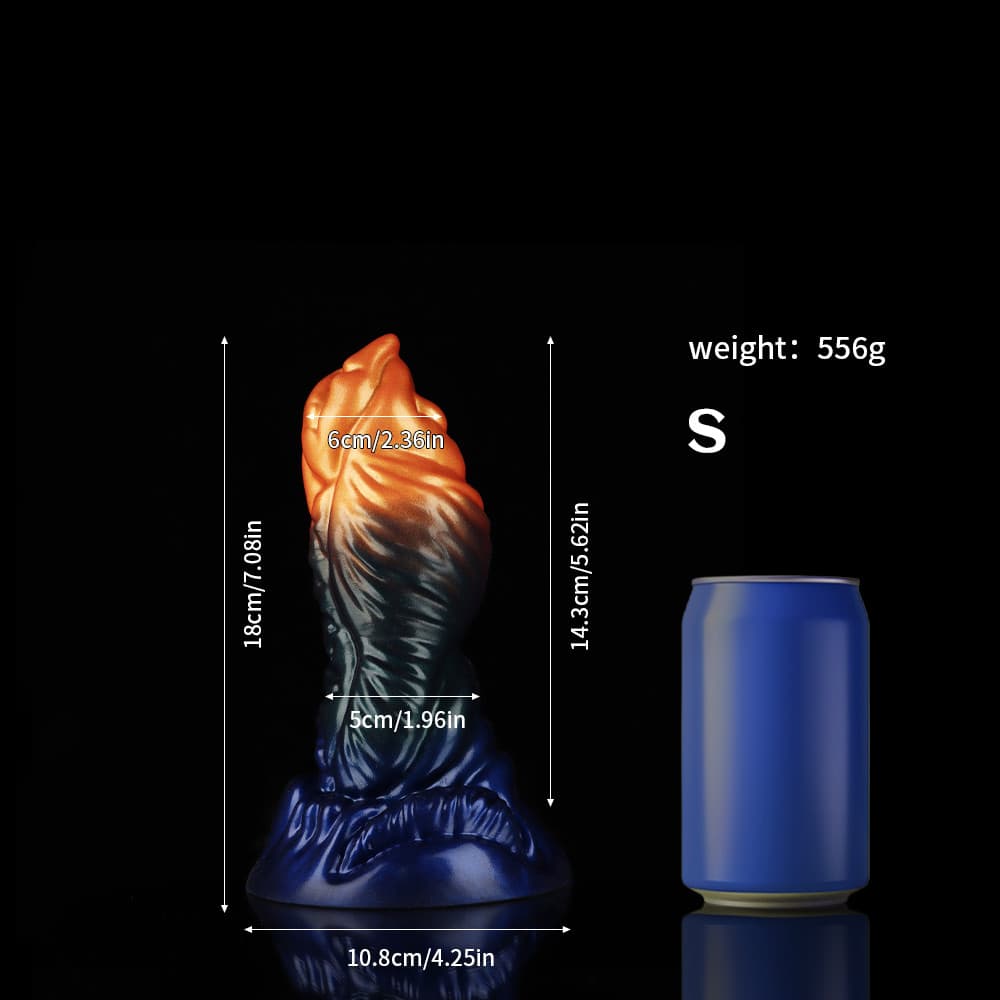 Hawksbill Orange Green Blue Dildo Animal Dildo