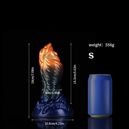 Hawksbill Orange Green Blue Dildo Animal Dildo