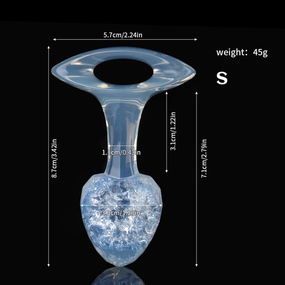 ETHER-DIAMOND: Luxury Crystal Core Plug Butt Plug | 9-Color Jewel Tone Collection Specimen