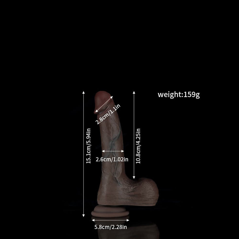 FZ43- Black Realistic Dildos - 3Sizes