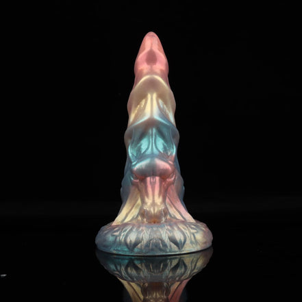 Bullhorn Tip Rainbow Electric Dildo